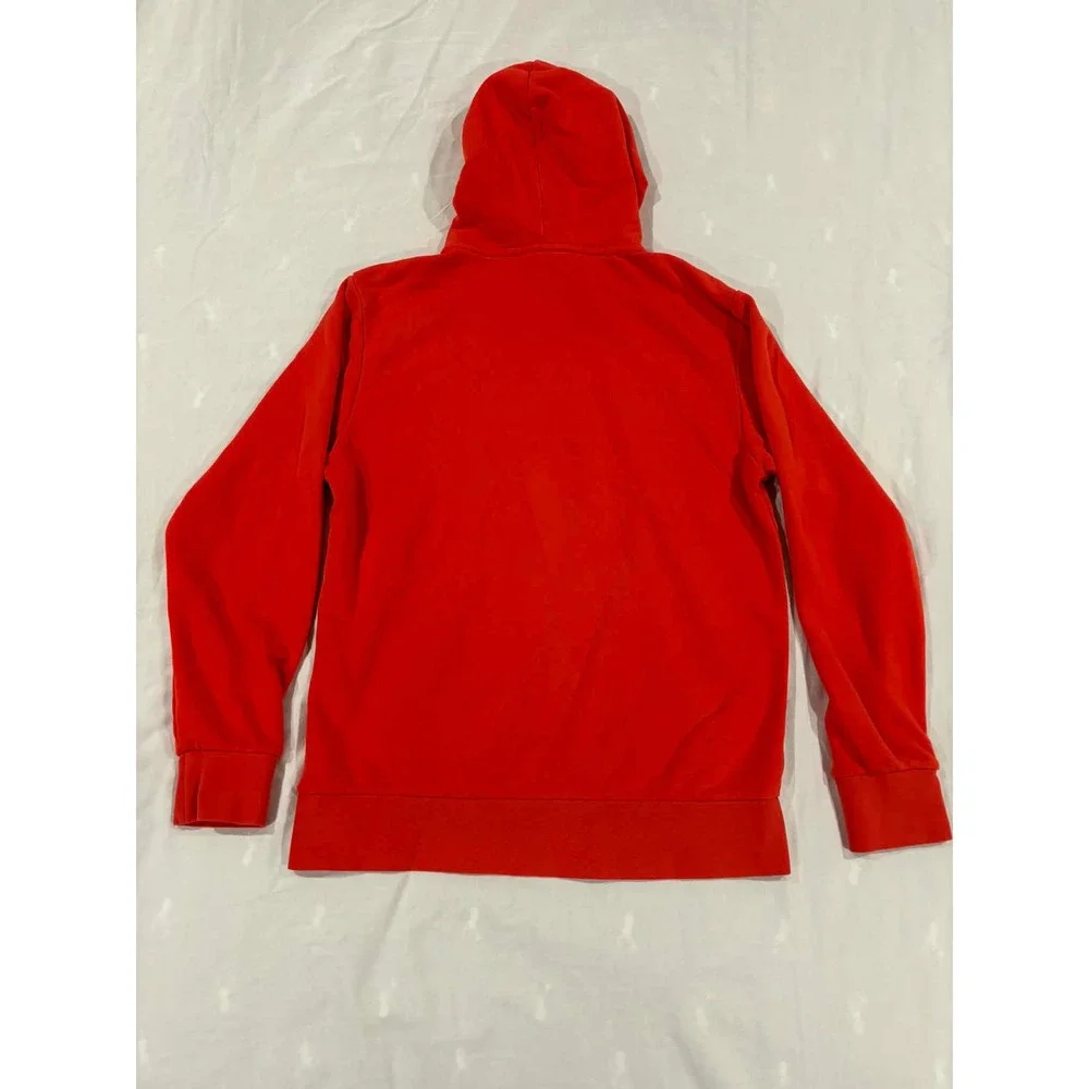 Adidas Salmon Red‎ Hoodie Pullover Logo Graphic Sportswear Athletic Size M